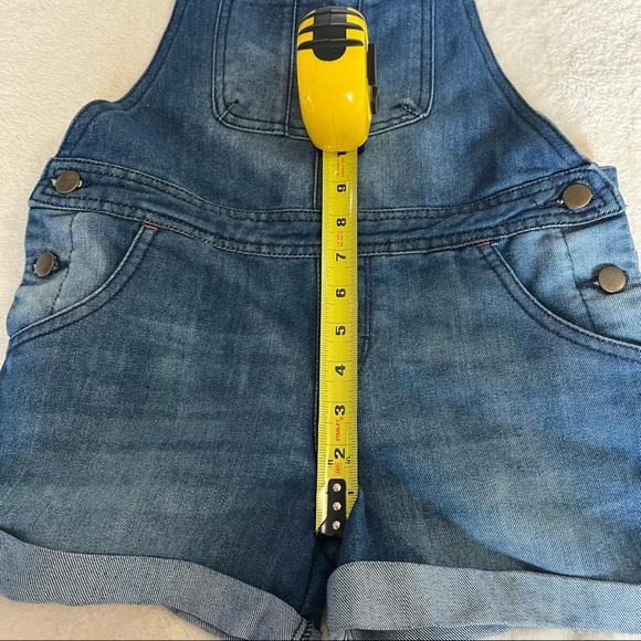 👮🏻‍♂️👮🏻‍♂️SOLD👮🏻‍♂️👮🏻‍♂️Dari Denim Overall Short Jumper 5pockets Size L - Picture 13 of 14